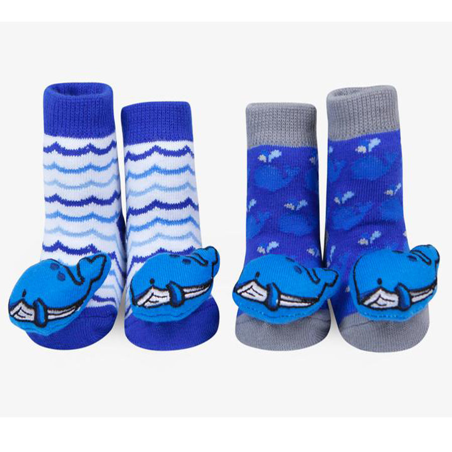 Whale Rattle Socks-Waddle-Joanna's Cuties