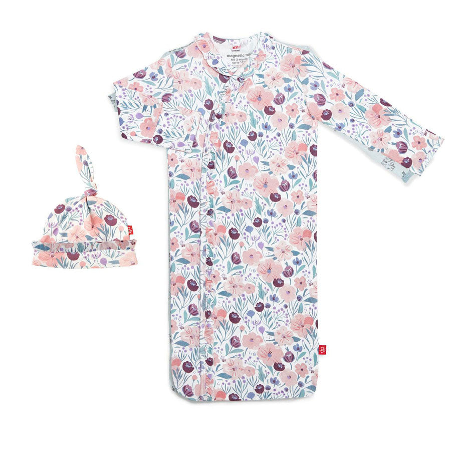 Whistledon Modal Magnetic Gown & Hat-SLEEP SACKS & GOWNS-Magnetic Me-Joannas Cuties