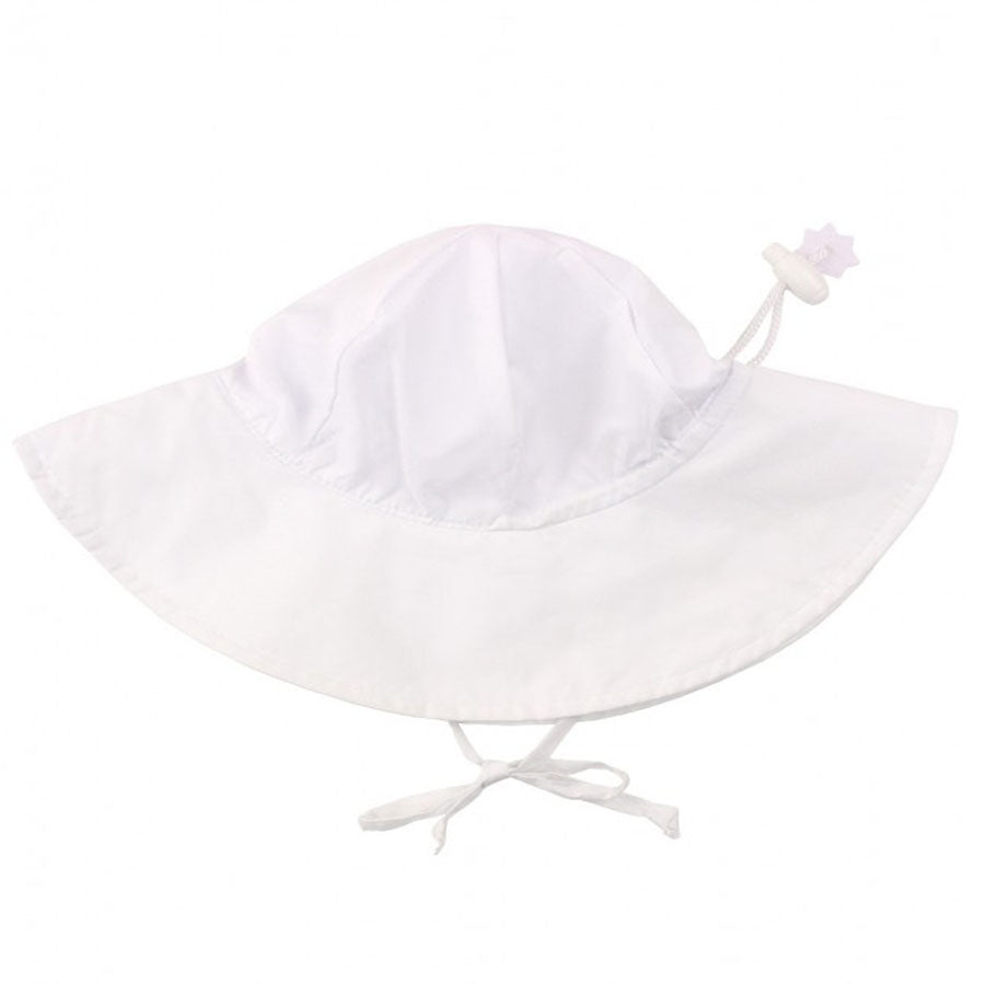 White Sun Protective Hat-SUN HATS-Ruffle Butts-Joannas Cuties
