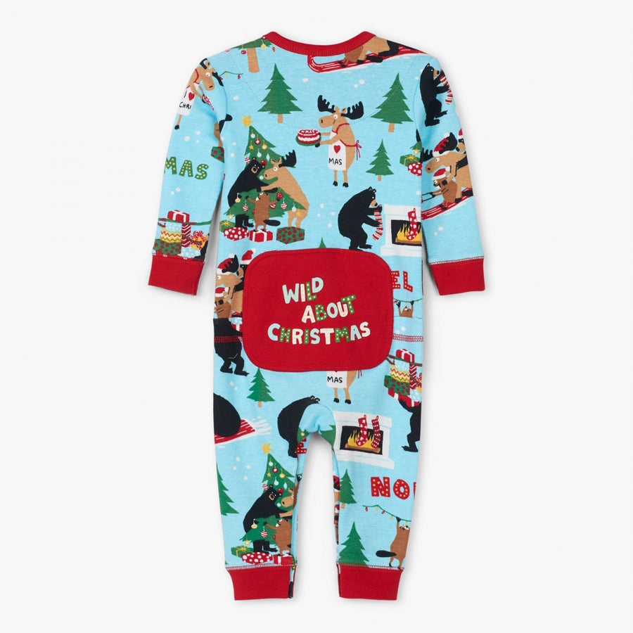 Wild About Christmas Baby Baby Suit - Little Blue House - joannas-cuties