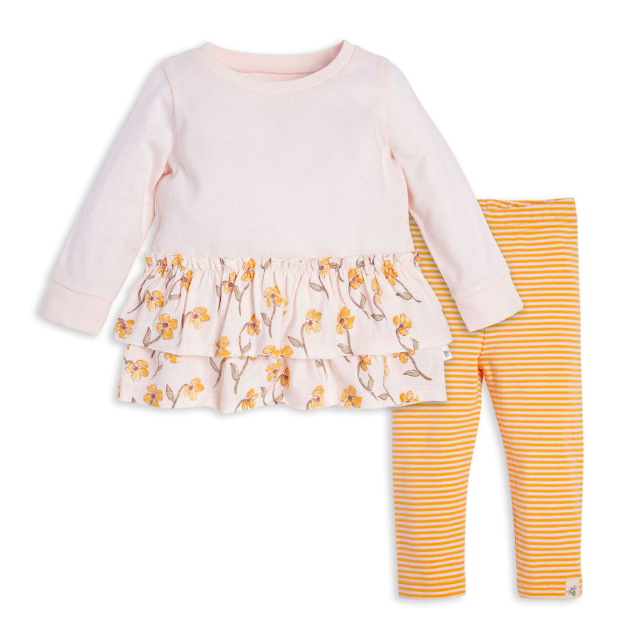 Windy Floral Organic Baby Tunic & Legging Set - Burt's Bees Baby - joannas-cuties