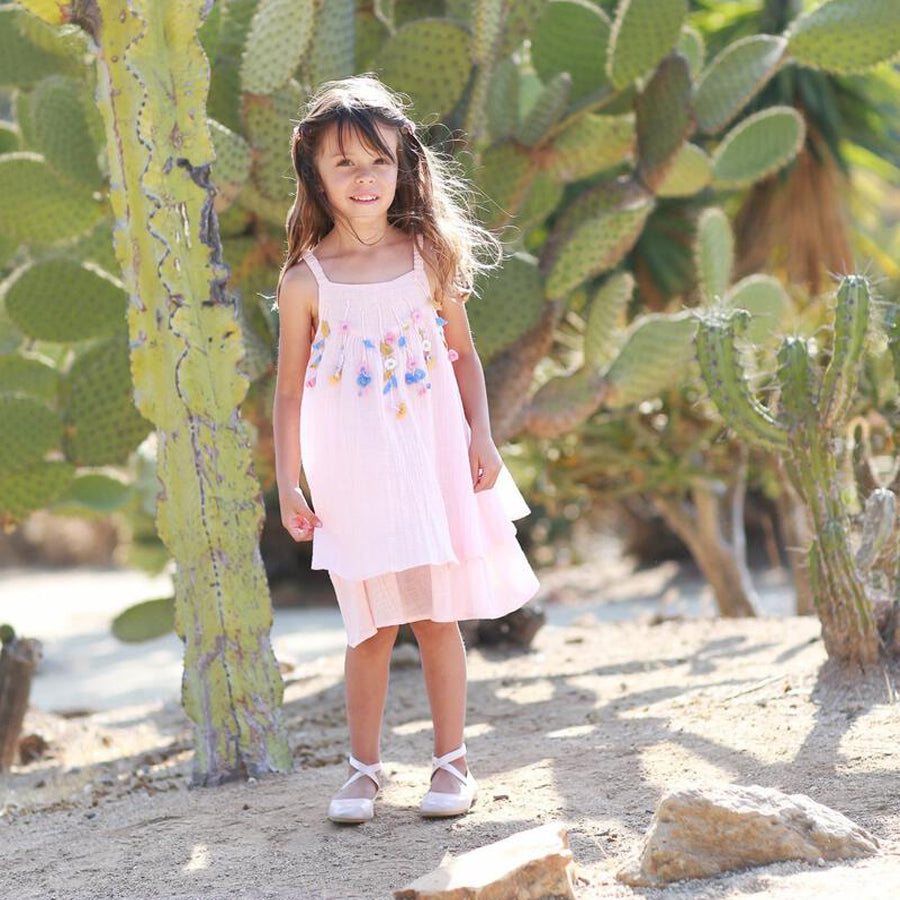 Woven Dress Sedona - Pink-DRESSES & SKIRTS-Poppet & Fox-Joannas Cuties