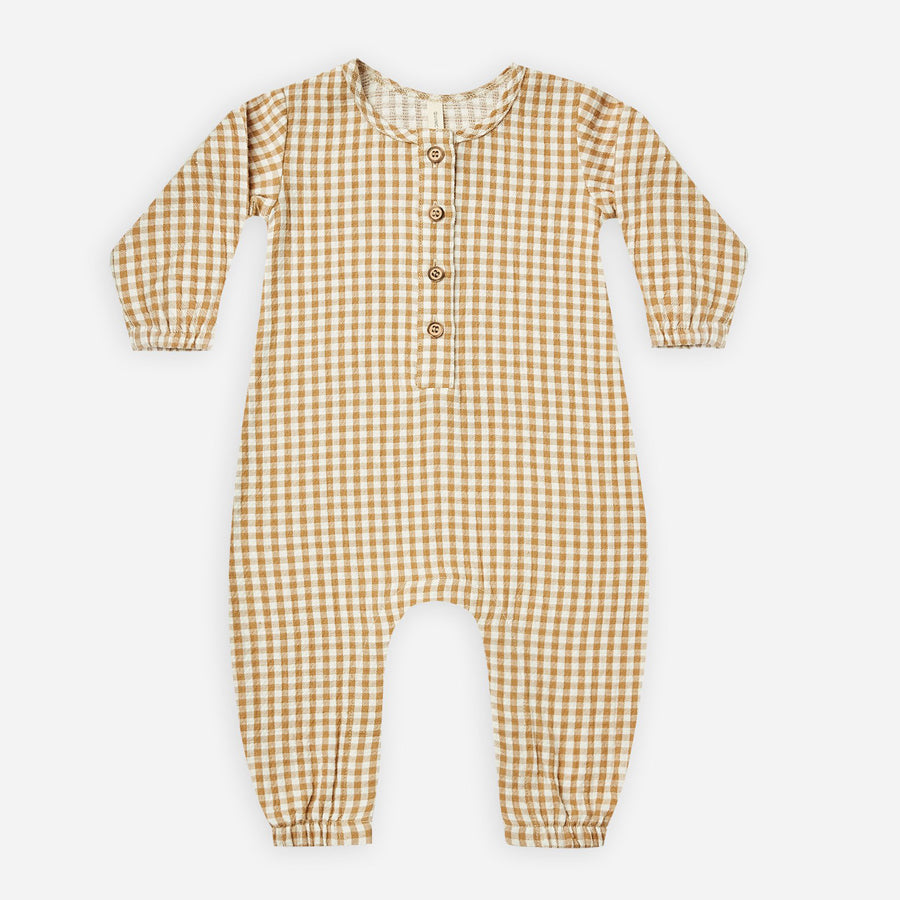 Woven Jumpsuit Honey Gingham - Main Image