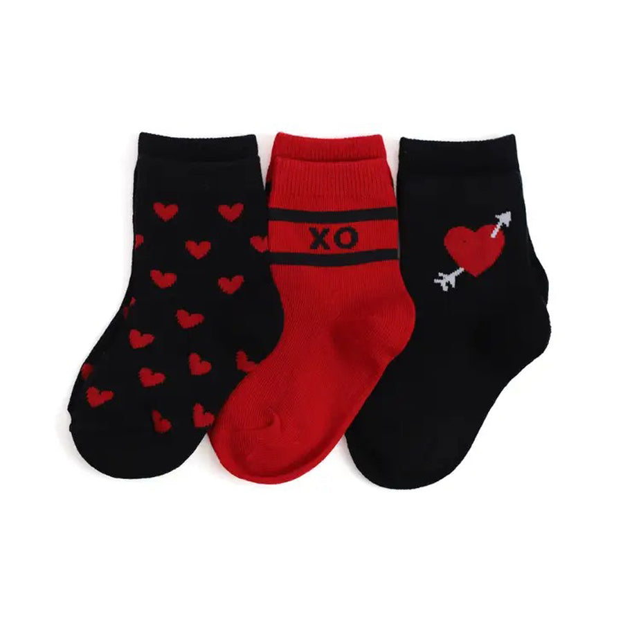XO Midi Sock 3-pack-SOCKS, TIGHTS & LEG WARMERS-Little Stocking Co.-Joannas Cuties
