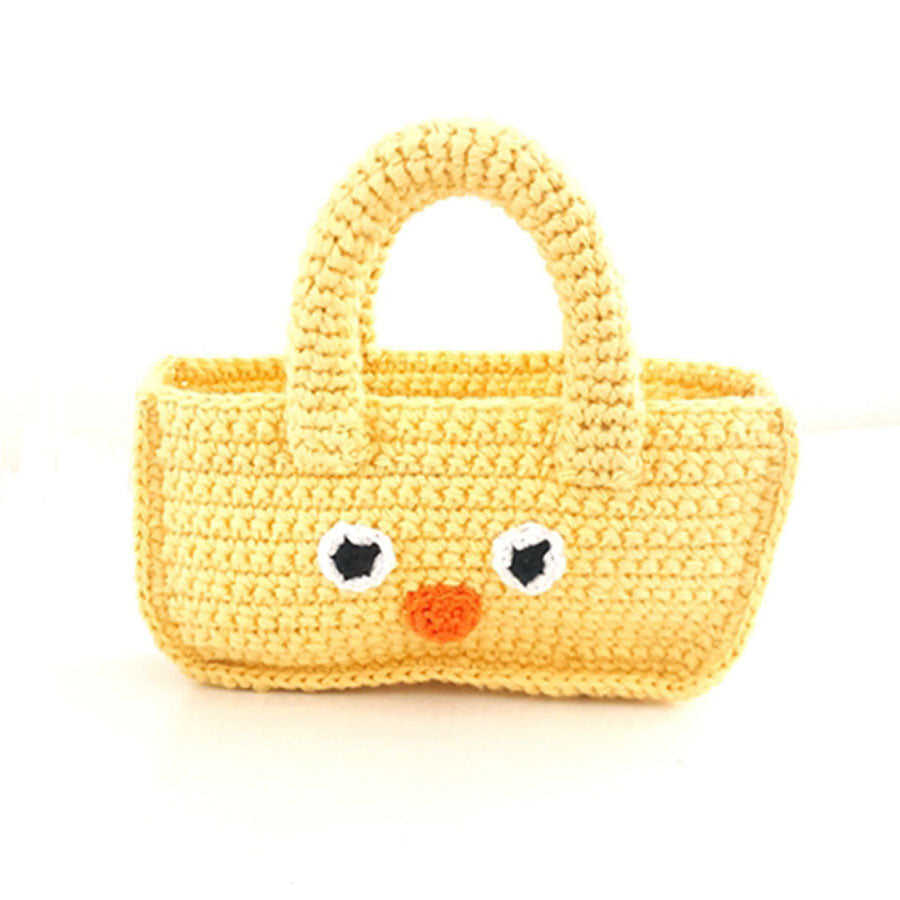 Yellow Chick Basket-SOFT TOYS-Pebble-Joannas Cuties