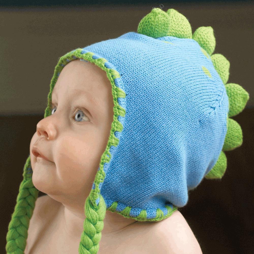 Dinosaur Cotton Knit Hat - Main Image