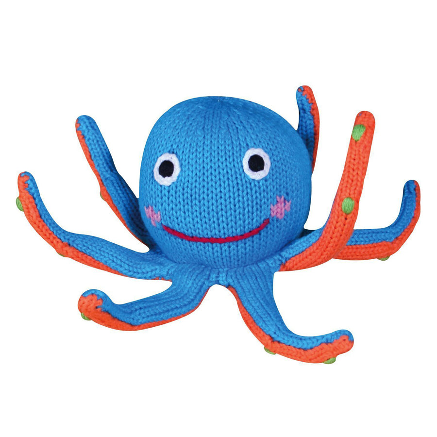 Oshin the Octopus Rattle - 6" - Zubels - joannas-cuties