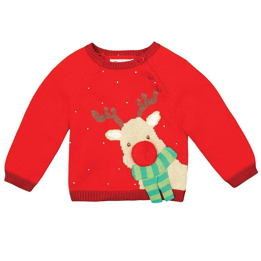 Reindeer Cotton Knit Sweater - Zubels - joannas-cuties