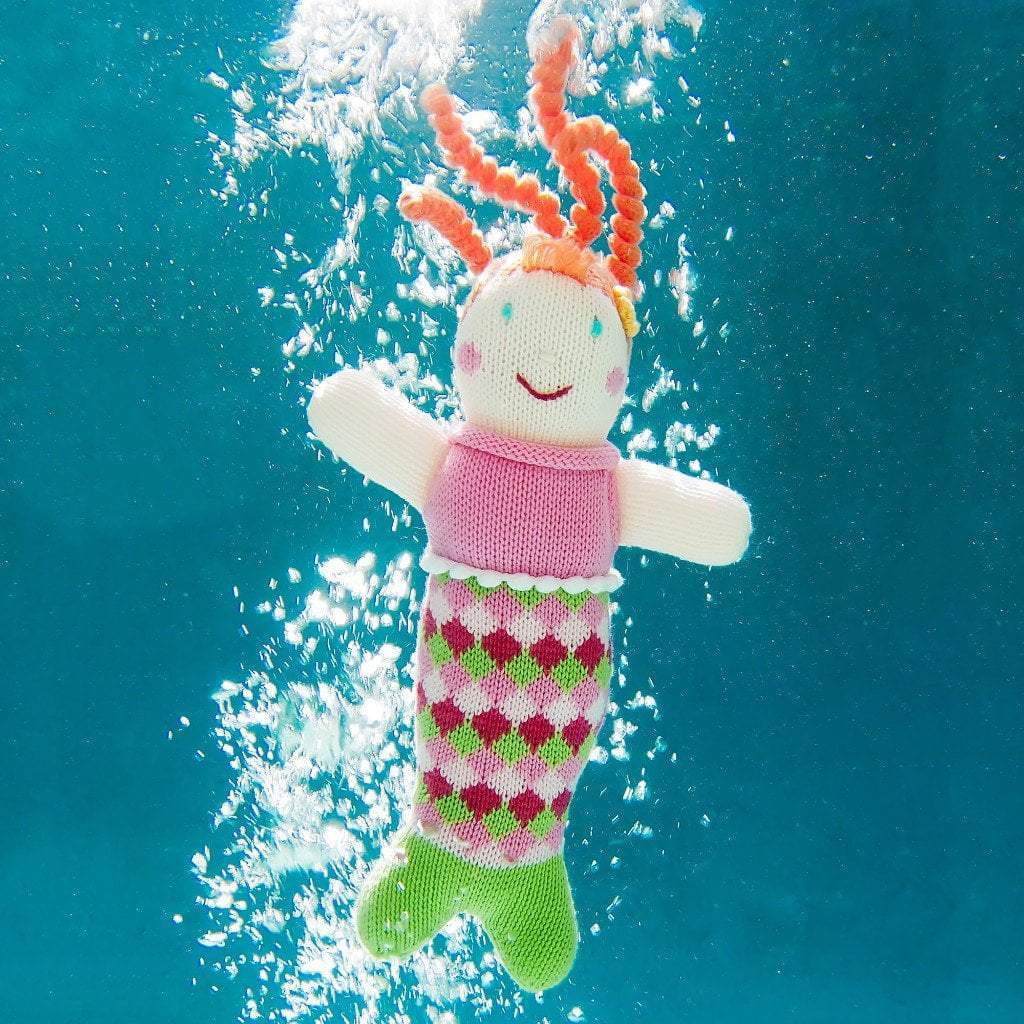 Pearly Penny the Mermaid Rattle - 7" - Zubels - joannas-cuties