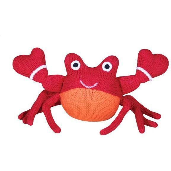 Corey the Crab Rattle - 6" - Zubels - joannas-cuties