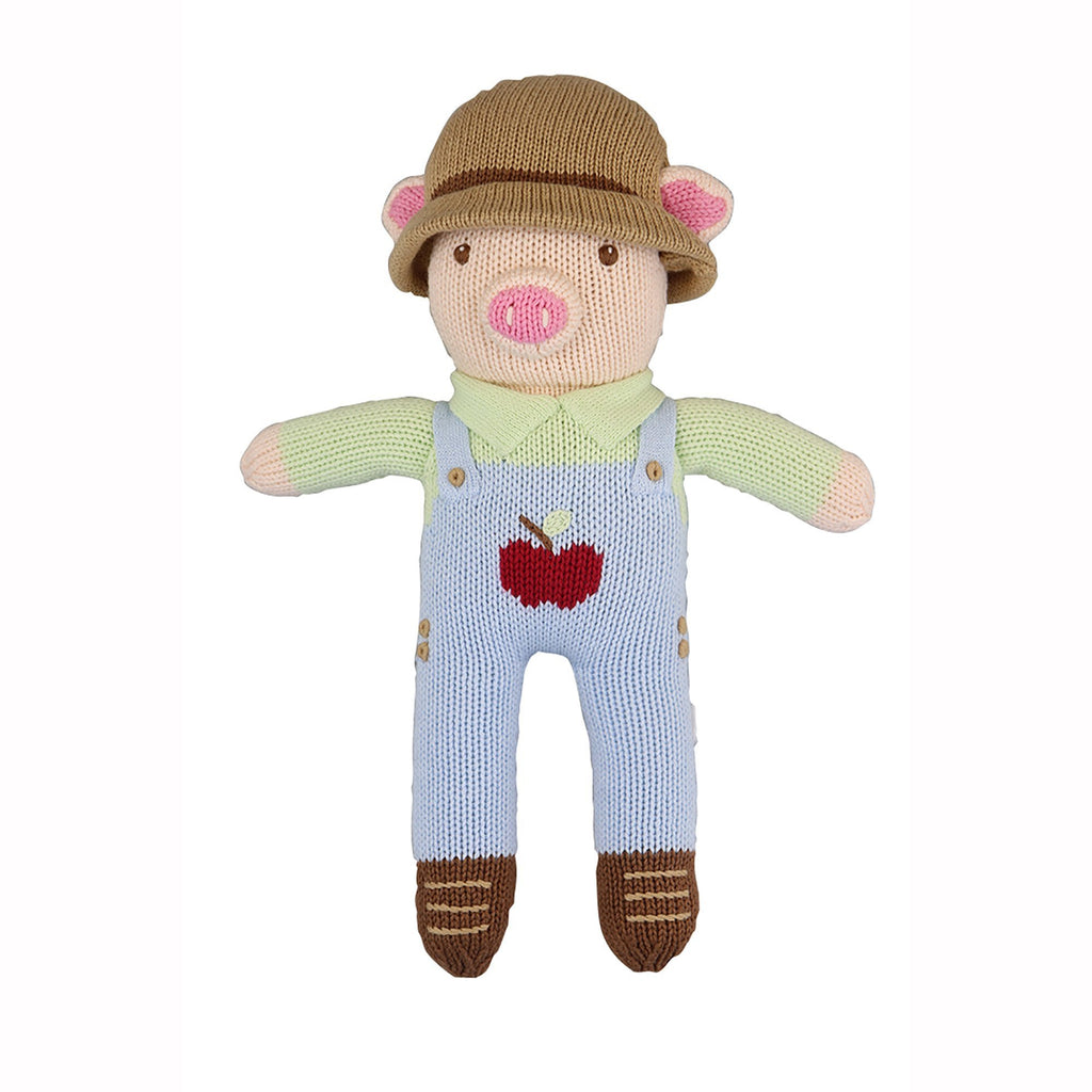 Mac the Farmer Pig 12" - Zubels - joannas-cuties