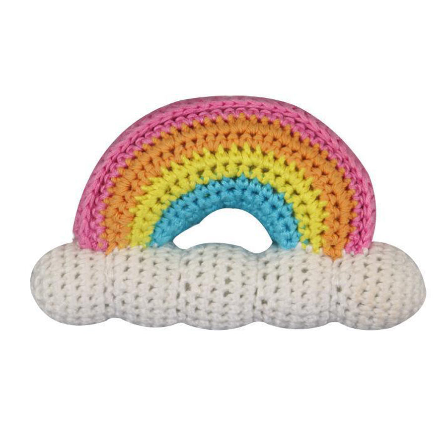 Rainbow Ring Rattle - Rattle - Zubels - joannas-cuties